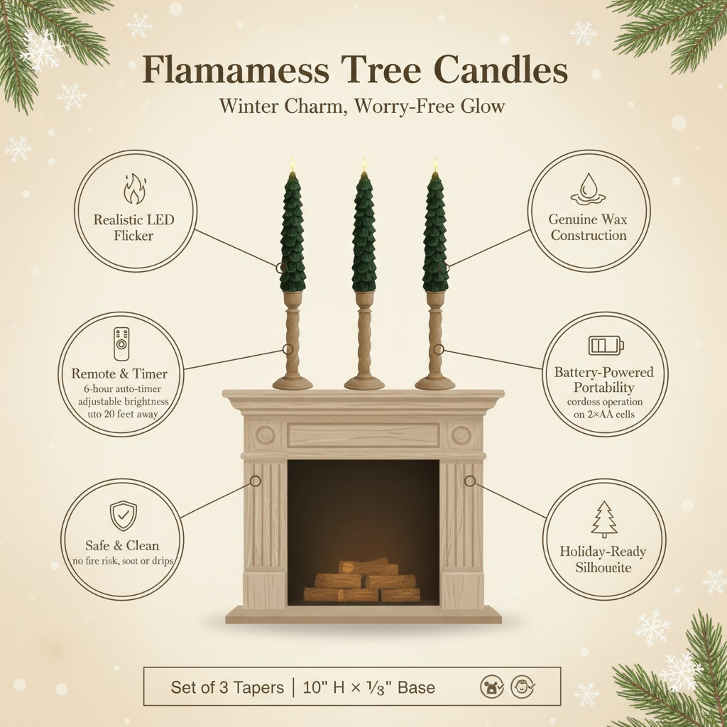 Flameless Tree Candles