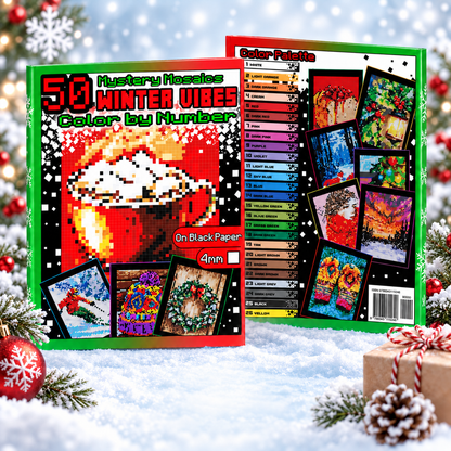 Christmas Color by Number Mysteries Books